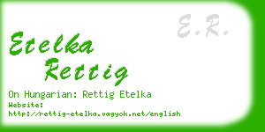 etelka rettig business card